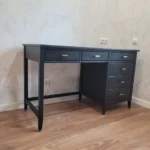 Стол письменный черный из массива сосны ВРК755